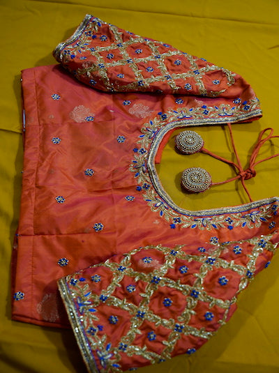 Aari Embroidered Bridal Blouse- Customised order- Pre-orders Taken- AI image attached for reference