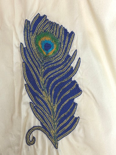 Aari embroidery work Top- White