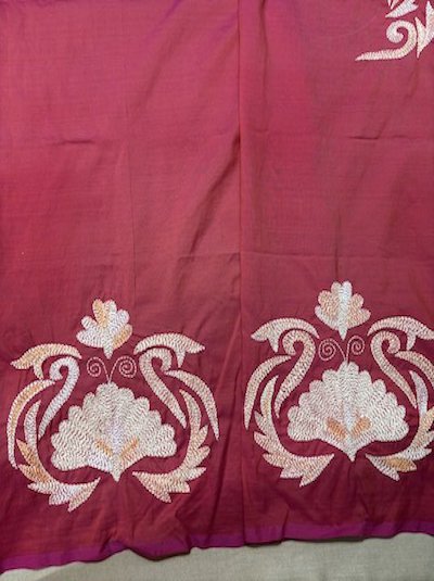 Kantha Hand embroidered Work Blouse UNSTITCHED