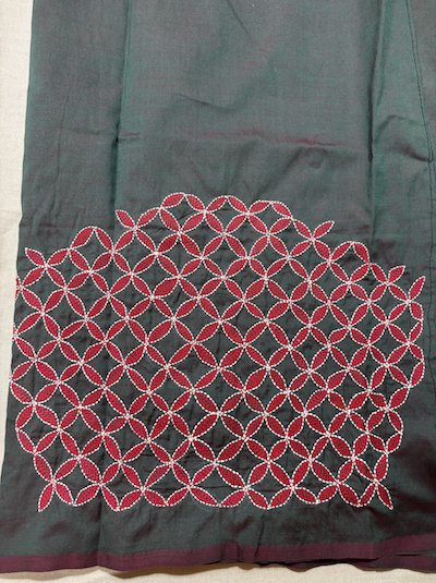 Kantha Hand embroidered Work Blouse UNSTITCHED