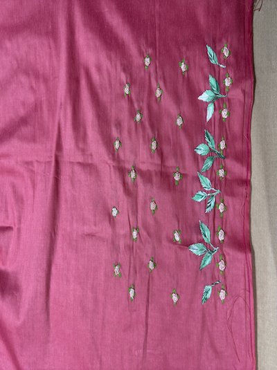 Bullion Rose Embroidered Blouse