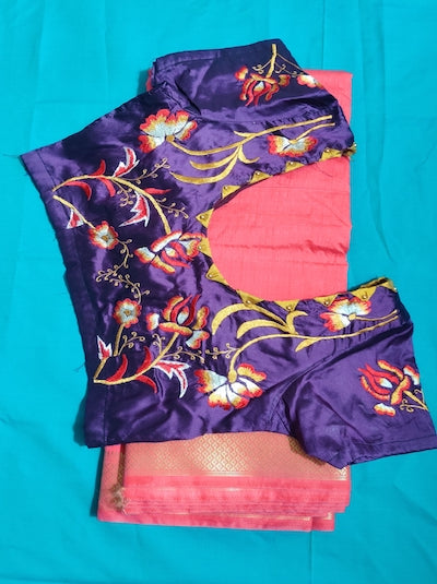 SATIN /VELVETTE STITCH Hand embroidered Work- Customised