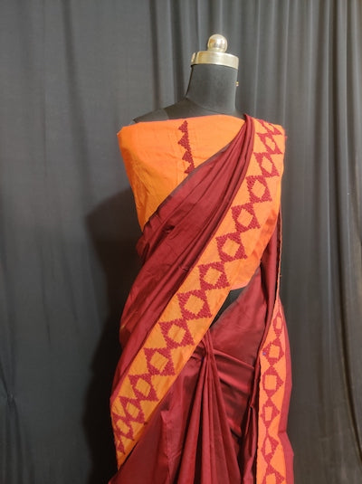 Kutch Work Hand embroidery Saree- Customised order- Pre-orders Taken - AI Generated image added for reference only