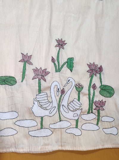 Kantha Work Tops - Cream