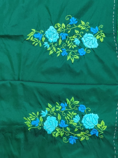 SATIN /VELVETTE STITCH Hand embroidered Work