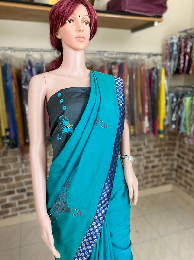 Kamal kadai work Saree DISPLAY PURPOSE; CAN BE CUSTOMIZED UPON REQUEST