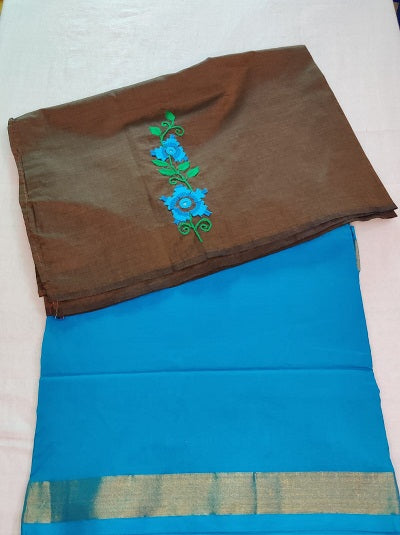 Kamal Kadai Hand embroidered Work Blouse UNSTITCHED