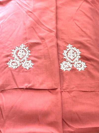 Kutch work Tops Peach