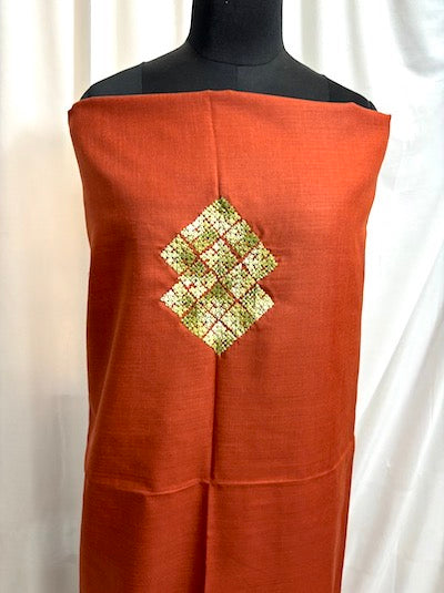 Kutch work Tops Brick Red