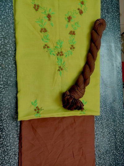 Knot Stitch work Tops - Mehendi Green