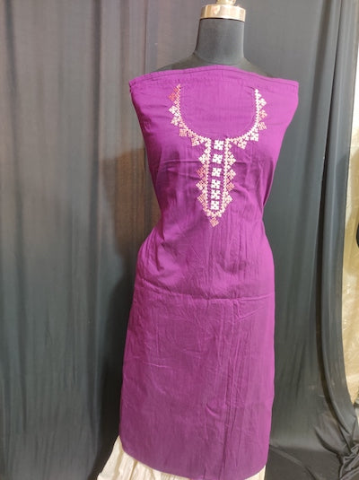 Kutch work Tops - Magenta