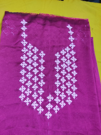Kutch work Tops - Dark Pink