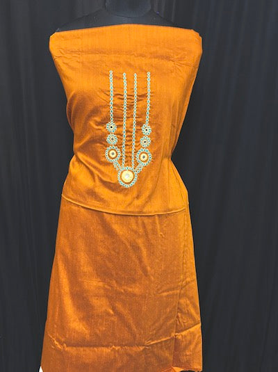 Kashmiri diamond work Top- Brown