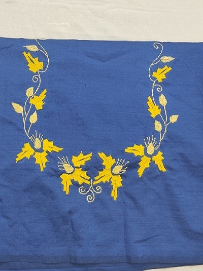 Kamal Kadai Hand embroidered Work Blouse  UNSTITCHED