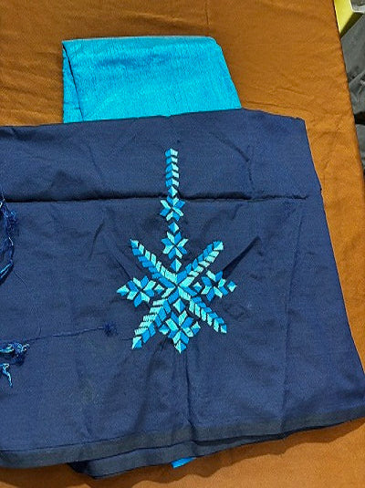 PHULKARI Hand embroidered Work Blouse  UNSTITCHED