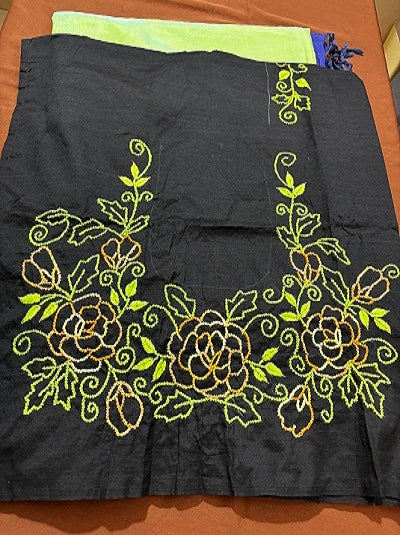 Knot Stitches Blouse Hand embroidered Work Blouse  UNSTITCHED