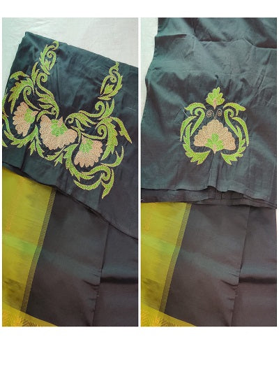 Kantha Hand embroidered Work Blouse  UNSTITCHED- Pre orders Taken