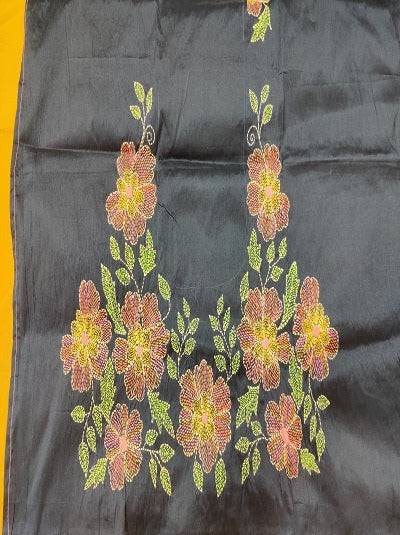 Kantha Hand embroidered Work Blouse  UNSTITCHED