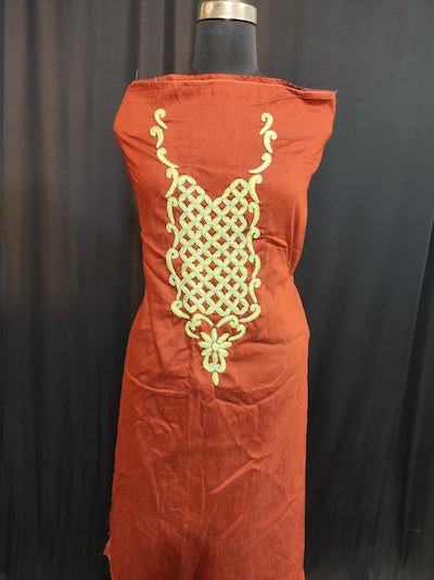 Bead with Satin Top- Brown
