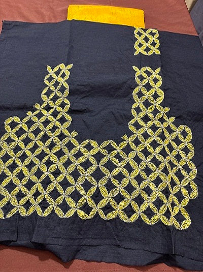 Kantha Hand embroidered Work Blouse  UNSTITCHED