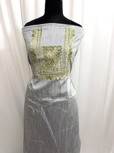 Kutch work Tops Grey