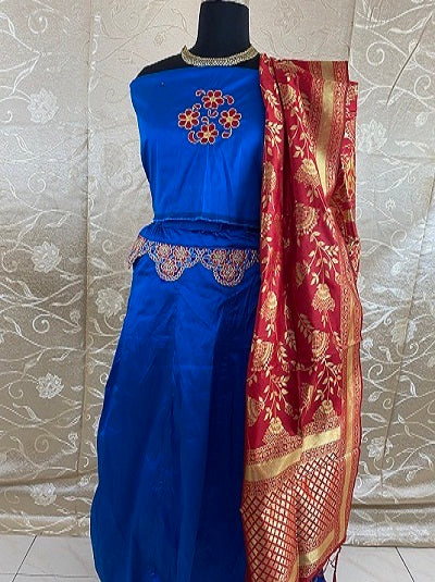Aari work Lehenga