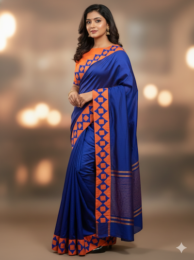Kutch Work Hand embroidery Saree- Customised order- Pre-orders Taken - AI Generated image added for reference only