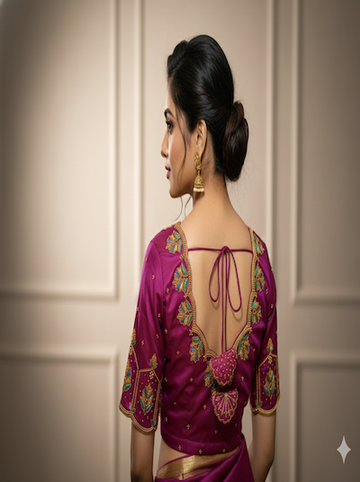 Aari Embroidered Bridal Blouse- Customised order- Pre-orders Taken- AI image attached for reference