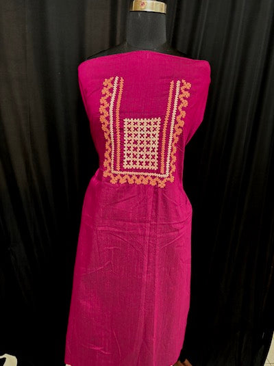 Kutch work Tops- Magenta