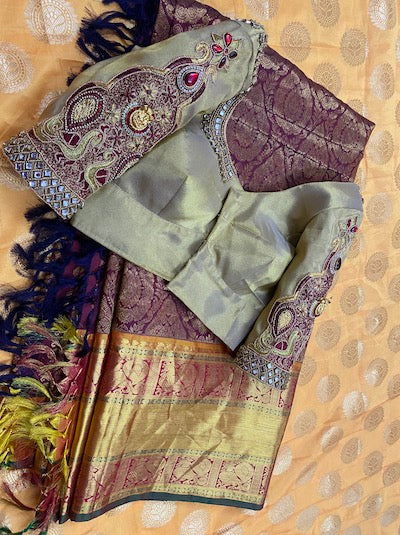 Aari Embroidered Bridal Blouse- Customised order- Pre-orders Taken