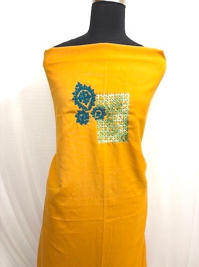 Kutch work Tops Mustard Yellow
