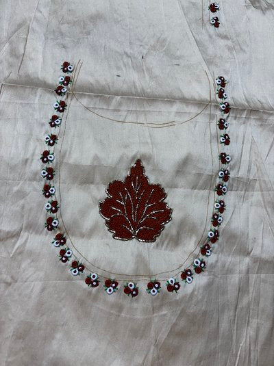French Knot Embroidered Blouse