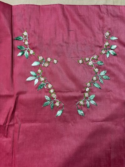 Bullion Rose Embroidered Blouse