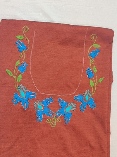 Kamal Kadai Hand embroidered Work Blouse  UNSTITCHED