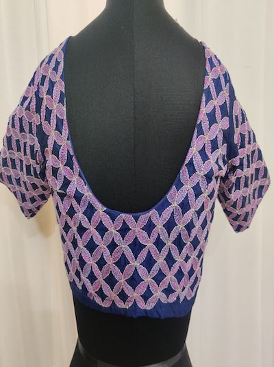 Kantha Hand embroidered Work Blouse  UNSTITCHED