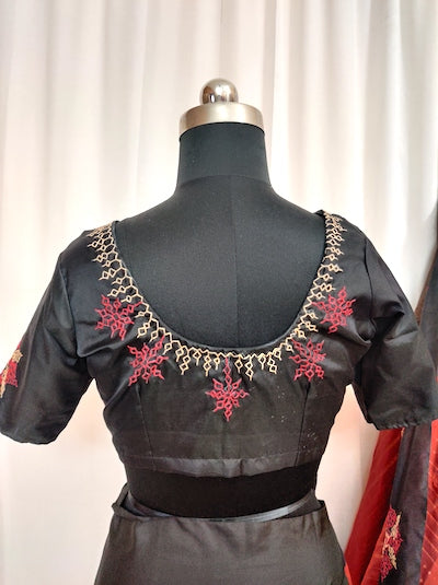 Kasuti work  Saree- Customized on Customer's Saree