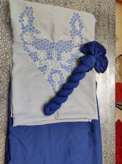 Kantha Work Tops Grey