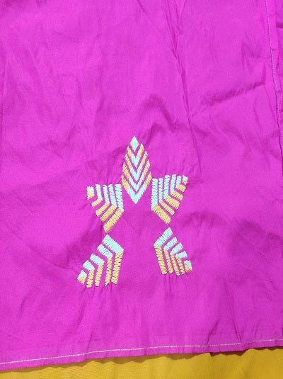 PHULKARI Hand embroidered Work Blouse  UNSTITCHED