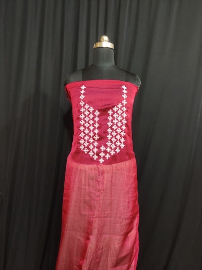 Kutch work Tops - Dark Pink