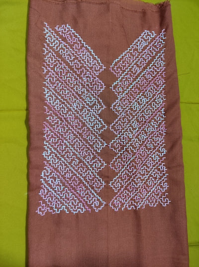 Kasuti work Tops- Brown