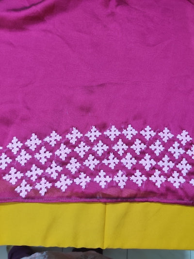 Kutch work Tops - Dark Pink