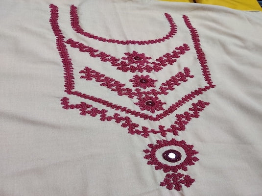 Kutch work Tops - Biege