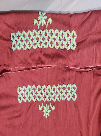 Bead with Satin Top- Brown