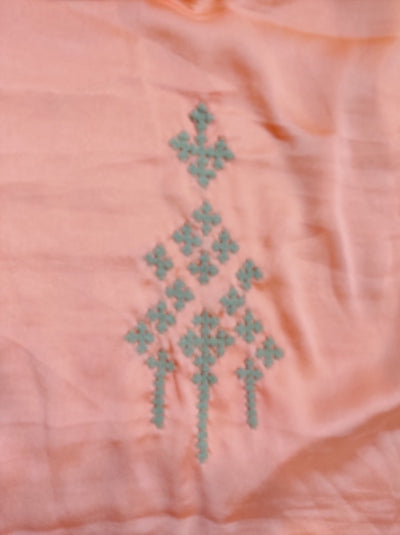 Kutch work Tops - Peach