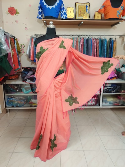 Kantha  Saree  DISPLAY PURPOSE; CAN BE CUSTOMIZED UPON REQUEST- AI Generated image attached for reference only