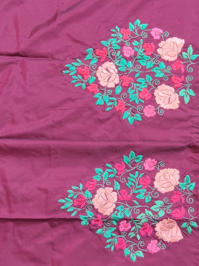 SATIN /VELVETTE STITCH  Hand embroidered Work