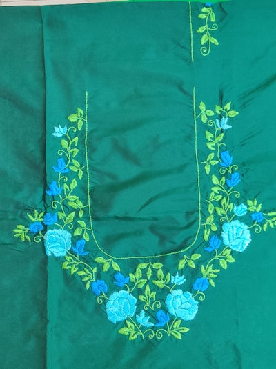 SATIN /VELVETTE STITCH  Hand embroidered Work