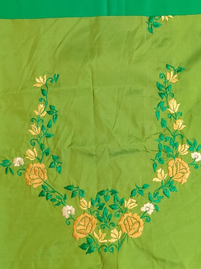 SATIN /VELVETTE STITCH  Hand embroidered Work