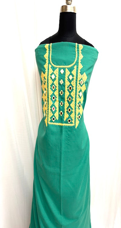 Kutch work Tops Green