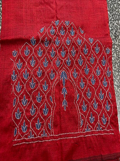 Kantha Hand embroidered Work Blouse  UNSTITCHED- Pre- orders Taken